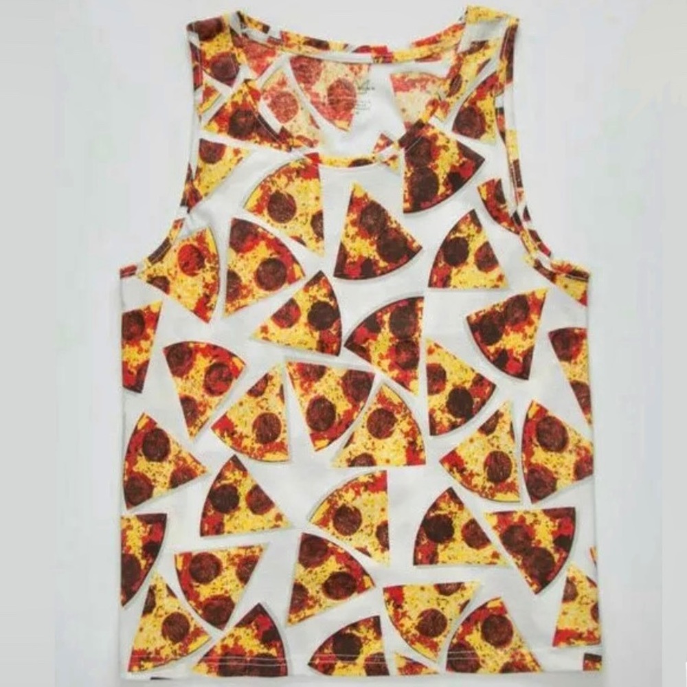 Blue Crown Pizza Tank Top 🍕